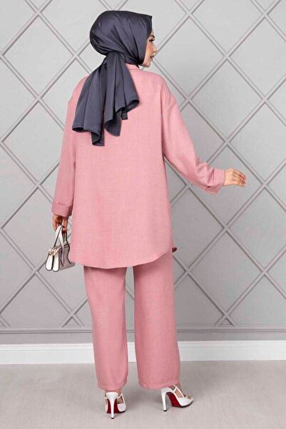 SEVENLINE WOMEN'S TESSETURE CLOTHES BUTTONED DOUBLE SET