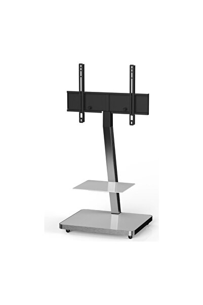 Sonorous Pl 2710 Grp Slv Tekerlekli Tv Sehpası 40'' - 65'' Gümüş Antrasit Televizyon Sunum Proje Sehpası