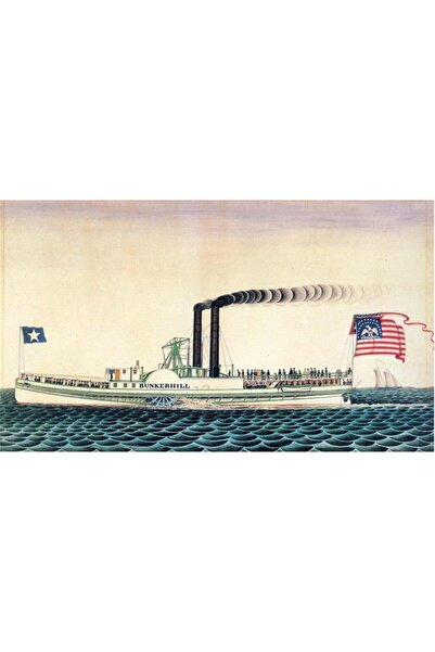 Tablosan Pictură pe pânză cu acuarelă Bunkerhili American Ship 20x30 Cm Kb27100 20x30 Cm