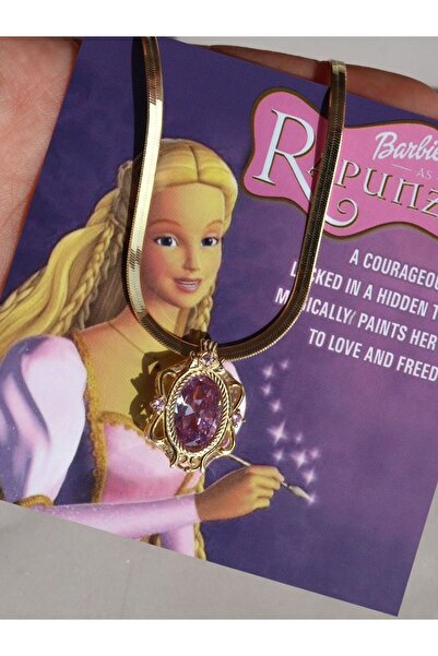 Reorah Collection Barbie Rapunzel 925 Gümüş Kolye-gümüş Kaplama-kalın