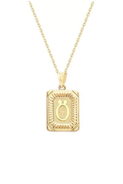 Sahira Jewelry Ö Harfi Vintage Kesim 14 K Altın Kaplama Kadın Kolye