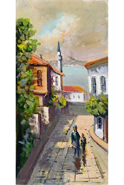 Tablosan Istanbul Sokak Kanvas Tablo 50x100 Cm Kb16245 50x100 Cm