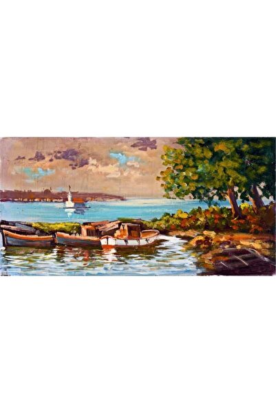 Tablosan Istanbul Boğazı Ve Kız Kulesi Kanvas Tablo 60x120 Cm Kb16229 60x120 Cm
