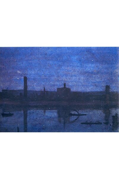 Tablosan Pictură pe pânză peisaj de noapte acuarelă 20x30 cm Kb27177 20x30 cm