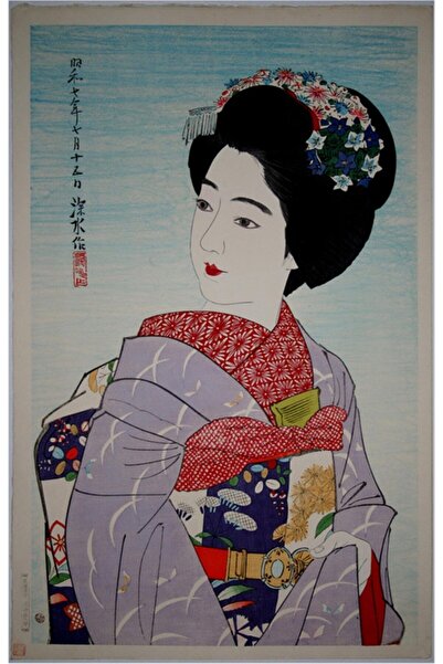 Tablosan Pictură pe pânză femeie japoneză 30x40 Cm Kb31009 30x40 Cm