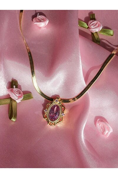 Reorah Collection Barbie Rapunzel 925 Gümüş Kolye-gümüş Kaplama-kalın