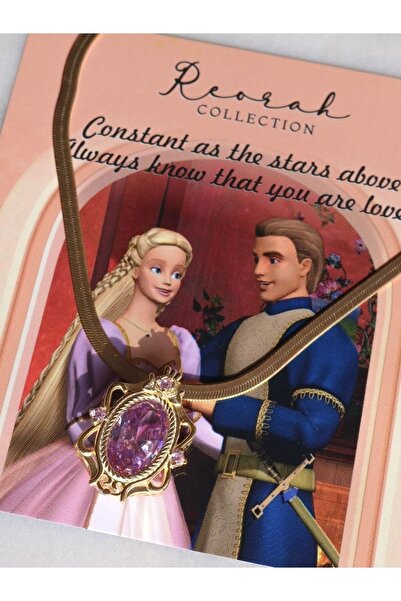 Reorah Collection Barbie Rapunzel 925 Gümüş Kolye-gümüş Kaplama-kalın