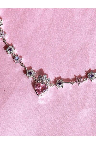 Reorah Collection Rapunzel Royal Sunshine Necklace - Pink