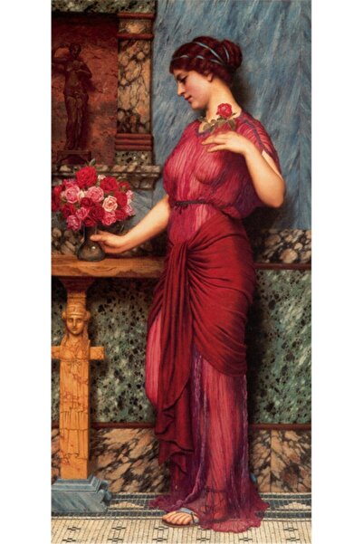 Tablosan Pictură pe pânză cu flori și femei 20x40 Cm Kb13126 20x40 Cm