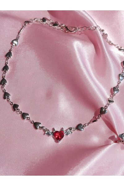 Reorah Collection Draculaura Kalpli Choker/Kolye-Gümüş Kaplama