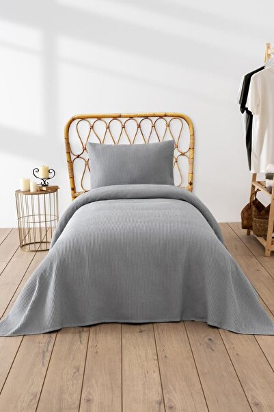 Denizli Concept Gray Single Waffle Pike Set