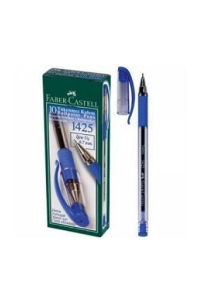 Faber Castell 1425 Blue Ballpoint Pen 10 Pieces