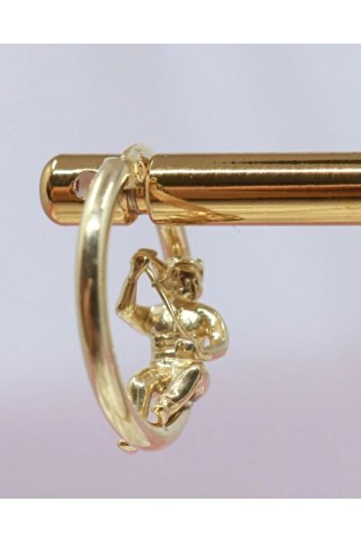 Reorah Collection Devil And Angel Halka Küpe 925 Gümüş-altın Kaplama