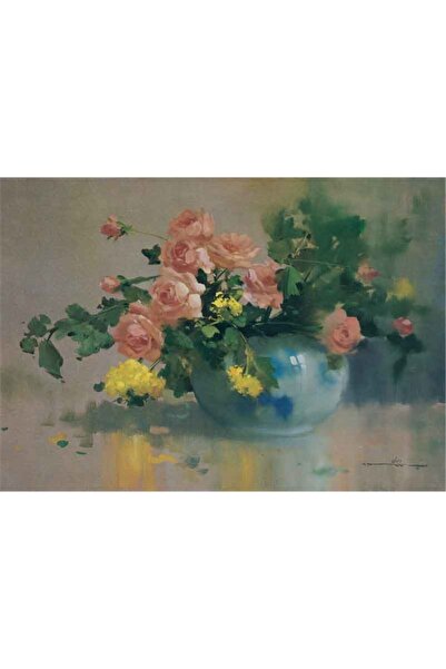 Tablosan Trandafiri în vază Pictură pe pânză 20x30 Cm Kb03115 20x30 Cm