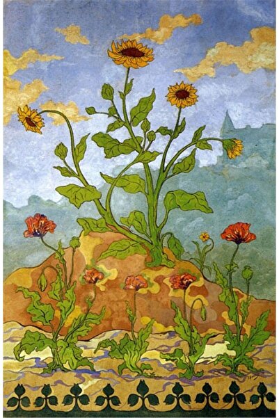 Tablosan Pictură pe pânză Flori decolorate 30x40 Cm Kb02285 30x40 Cm