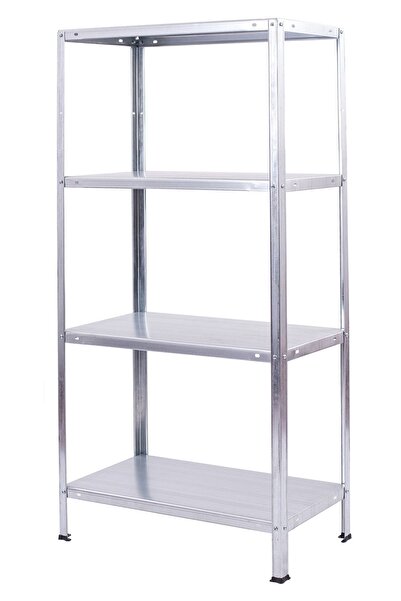 Binbirreyon Galvanizli Metal Raf Sistemi 4 Raflı 70x30x140cm 160kg Bd102