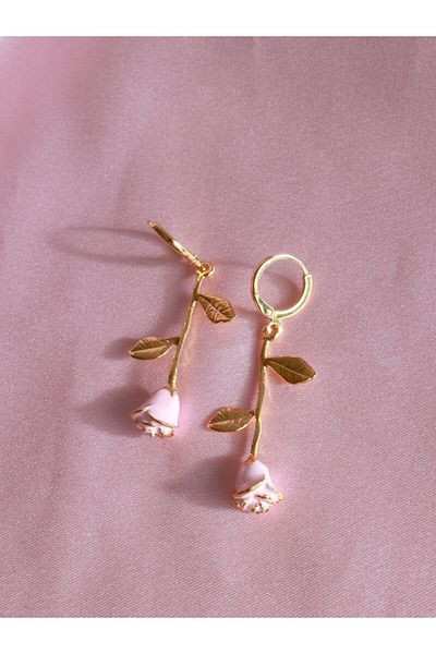 Reorah Collection Pink Rose-Pink Rose Earrings