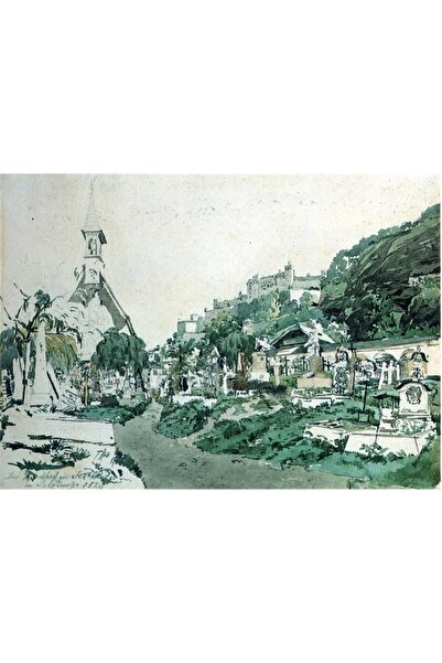 Tablosan Pictură pe pânză cu peisaj abstract în acuarelă 30x40 Cm Kb27134 30x40 Cm