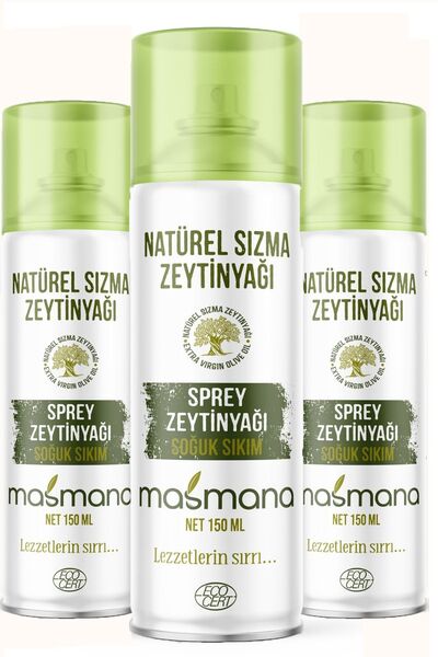 MASMANA Sprey Zeytinyağı 3 Adet