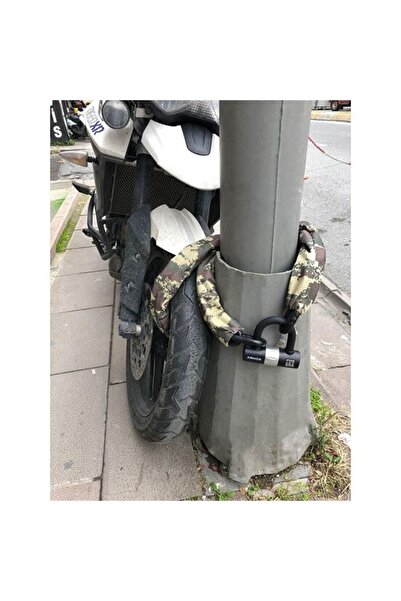 Armor Military Serisi Dövme Çelik Zincir Kilit (14mm*1.8mt) + U Bar Kilit