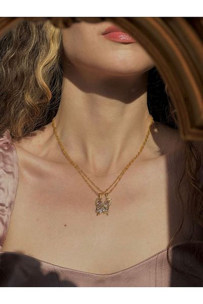Reorah Collection Enchanted Butterfly Friendship Necklace-Butterfly Friendship Necklace