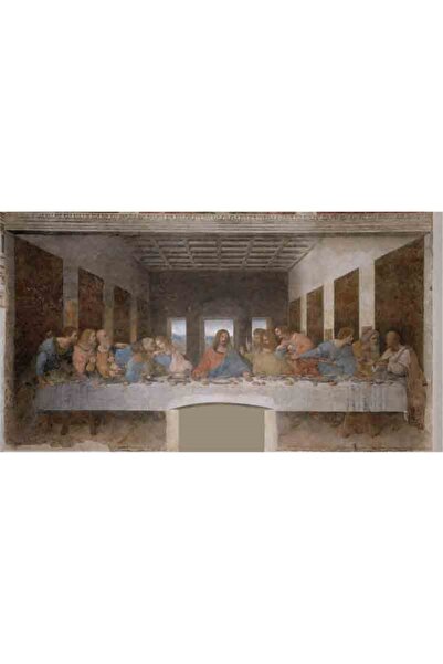 Tablosan Isanın Son Akşam Yemeği Da Vinci Kanvas Tablo 70x120 Cm Kb22044 70x1...