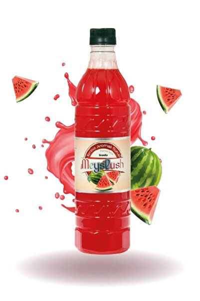 Meyslush 1 Lt X 12 Adet Karpuz Aromalı Buzlaş Tozu, Karlama Şurubu (%100 Şeker.)