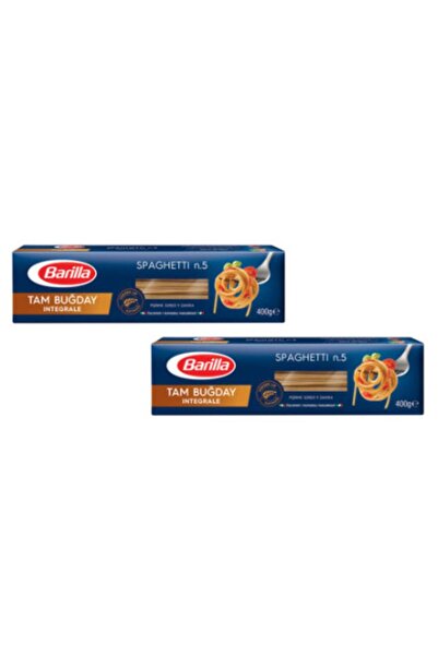 Barilla Integrale Spaghetti Makarna 400 Gr. X 2 Adet (tam Buğday Uzun Makarna)