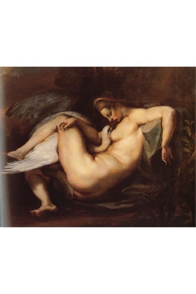 Tablosan Pictură pe pânză Leda și lebădul 30x40 Cm Kb19051 30x40 Cm