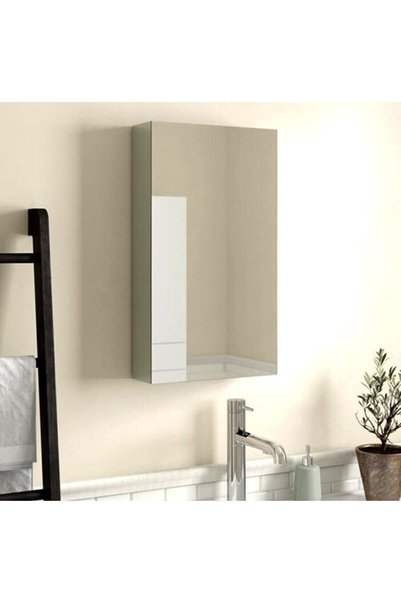 Thevida Tek Kapaklı Lavabo Üstü Aynalı Banyo Dolabı