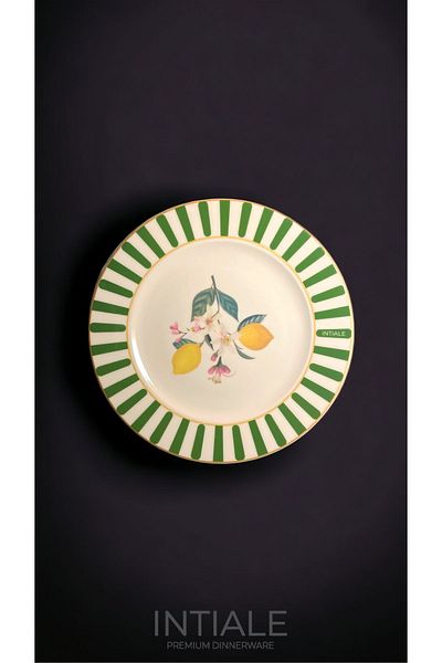 Intiale Botanica Lemon 27cm Porcelain Plate
