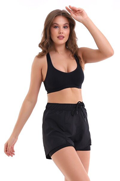 winmoda Taytlı Şort Survıve Yırtmaçlı