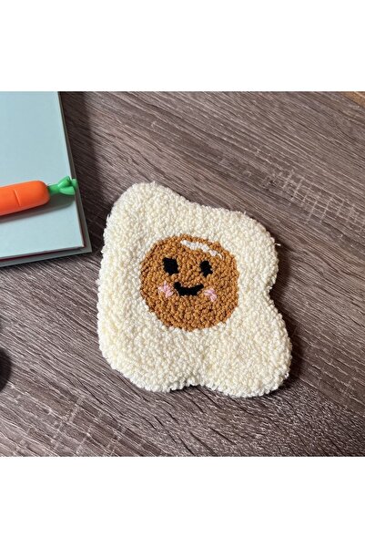 Sumicorn Design Cute Egg Punch Embroidered Cup Jewelry Coaster