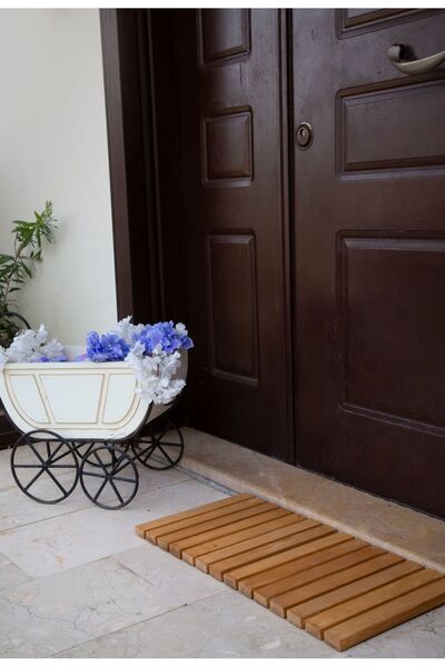 Home Kapı Önü Paspası , Paspas , Ahşap Paspas , Dış Mekan Paspas , Kapı Önü Ahşap Paspas