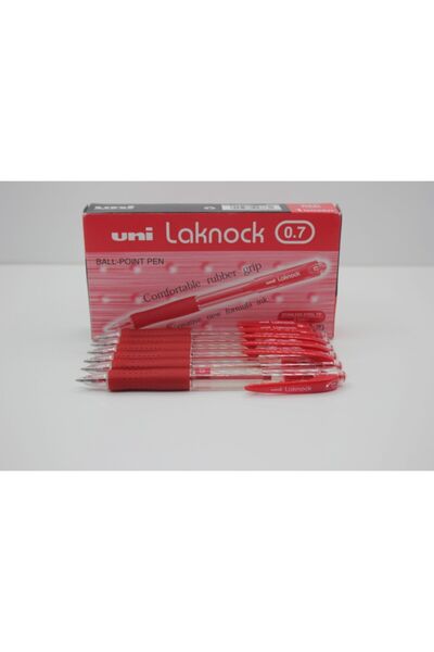 UNİ-BALL Laknock Tükenmez 0.7mm Kırmızı (6adet)