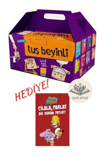 Mercan Çocuk Yayınları Tuş Beyinli Serisi Ciltli 8 Kitap Kutulu Set -Kral Şakir / Cilala, Parlat Bir Dürüm Patlat! (HEDİYE)
