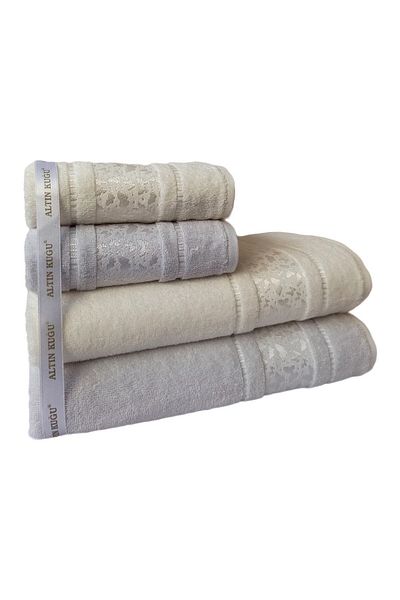 Özdilek Kelebek Best Set Σετ Μπάνιου - Cream Grey