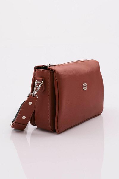 DGN Tan Women's Crossbody Bag - Multi-Compartment 1372856