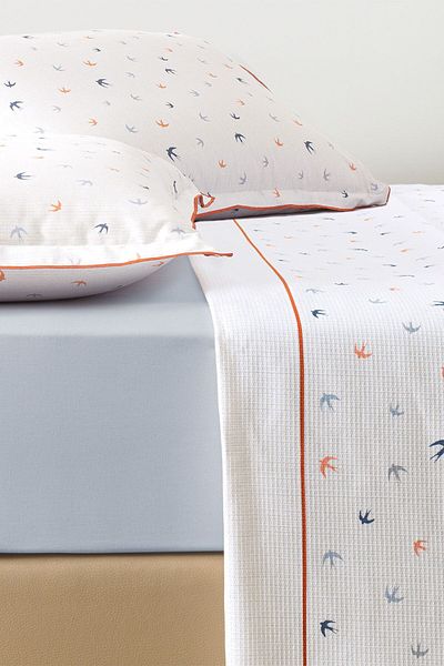 Puffy Set Ruth Single Ranforce Pique - Albastru