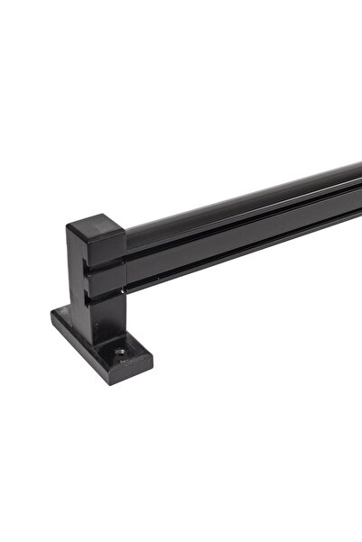 PerdejimShop Sină decorativă din aluminiu cu tăblie din lemn negru de 300 cm lățime