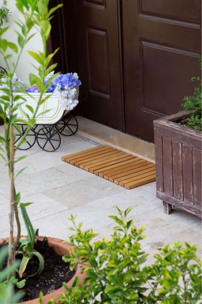 Home Kapı Önü Paspası , Paspas , Ahşap Paspas , Dış Mekan Paspas , Kapı Önü Ahşap Paspas