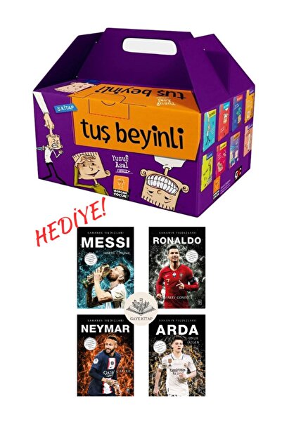 Mercan Çocuk Yayınları مجموعة Tuş Beyinli Series بغلاف مقوى مكونة من 8 كتب - ...