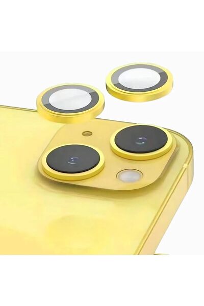 Evax (METAL LENS) Iphone 14 / 14 Plus Uyumlu Kamera Koruyucu Lens Mercek Meta...