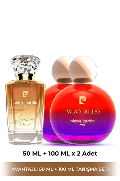 Pierre Cardin Lumiere De La Vie 50 ml and Palais Bulles EDP 100 ml (x2) Women Perfume Set STCC021277