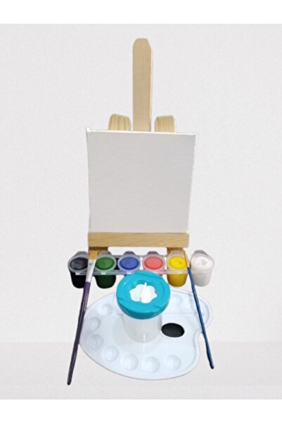 mercan tuval Boyama Başlangıç Seti 20x20 cm 7 Parça