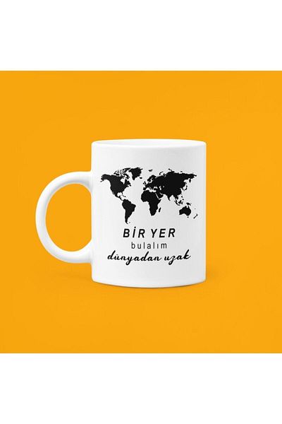 UUR STORE Let's Find a Place Far from the World Printed Mug