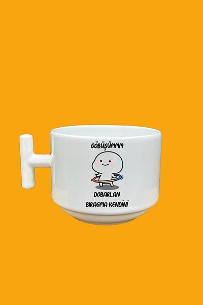 UUR STORE Göbözüm Dobarlan Bıragma Gendini Printed Mood T Mug Cup