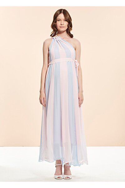 Genel Markalar Omuzdan Bağlamalı Hamile Cinsiyet Partisi Elbisesi