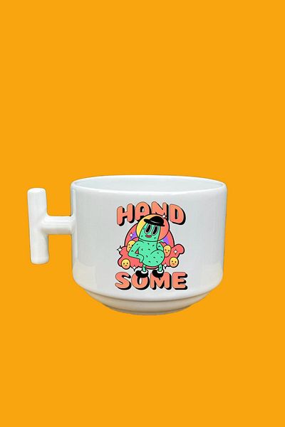 UUR STORE Hand Some Printed T Mug Cup