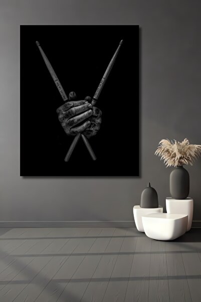 Teona Ahşap Dekoratif Dikey Baget Tutan El Duvar Tablo Ahşap Dikdörtgen Tablo